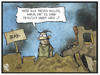 Cartoon: Krieg und Frieden (small) by Kostas Koufogiorgos tagged karikatur,koufogiorgos,cartoon,illustration,nahost,arabische,welt,irak,syrien,krieg,frieden,konflikt,unruhen,ruine,opfer,politik
