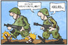 Cartoon: Kriegstouristen (small) by Kostas Koufogiorgos tagged karikatur,koufogiorgos,illustration,cartoon,kriegstourist,soldat,separatisten,russland,ukraine,ostukraine,sandalen,krieg,konflikt