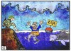 Cartoon: Krim-Krise (small) by Kostas Koufogiorgos tagged karikatur,koufogiorgos,cartoon,ukraine,russland,nato,krim,putin,hai,wasser,konflikt,krise,rettung,meer,hilfe,soldat,krieg,politik