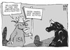 Cartoon: Land der Freiheit (small) by Kostas Koufogiorgos tagged usa,eu,stier,mutation,abkommen,handel,freihandelsabkommen,wirtschaft,karikatur,koufogiorgos