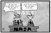 Cartoon: Leben auf dem Mars? (small) by Kostas Koufogiorgos tagged karikatur,koufogiorgos,illustration,cartoon,mars,nasa,experte,fachmann,marsmensch,wissenschaft,weltall,planet,weltraum,ausserirdischer