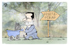 Cartoon: Leihmutterschaft (small) by Kostas Koufogiorgos tagged spahn,leihmutter,vater,kind,kinderwagen,gesetz