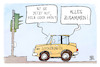 Cartoon: Lockerungen (small) by Kostas Koufogiorgos tagged karikatur,koufogiorgos,illustration,cartoon,lockerungen,auto,ampel,corona,politik
