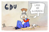 Cartoon: Maaßen hängt an der CDU (small) by Kostas Koufogiorgos tagged karikatur,koufogiorgos,maaßen,cdu,kleben,partei