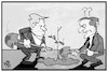 Cartoon: Macron und Trump (small) by Kostas Koufogiorgos tagged karikatur,koufogiorgos,illustration,cartoon,trump,macron,usa,frankreich,baum,spaten,staatsbesuch,zusammenarbeit,dysfunktional