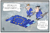 Cartoon: Manfred Weber (small) by Kostas Koufogiorgos tagged karikatur,koufogiorgos,illustration,cartoon,manfred,weber,eu,europa,weben,evp,fahne,flagge