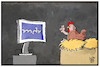 Cartoon: MDR (small) by Kostas Koufogiorgos tagged karikatur,koufogiorgos,cartoon,illustration,mdr,fernsehen,rundfunk,mitteldeutsch,huhn,hühnerstall,missstaende,tierschutz,tierwohl,tierquälerei,urteil,aufnahmen,film,medien,pressefreiheit
