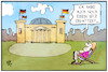 Cartoon: Merkels Abschied (small) by Kostas Koufogiorgos tagged karikatur,koufogiorgos,illustration,cartoon,merkel,bundestag,abschied,bundeskanzlerin