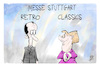 Cartoon: Messe Stuttgart (small) by Kostas Koufogiorgos tagged karikatur,koufogiorgos,messe,stuttgart,merz,merkel,retro,classics