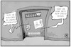 Cartoon: Mietzahlungen (small) by Kostas Koufogiorgos tagged karikatur,koufogiorgos,illustration,cartoon,corona,miete,grosskonzern,adidas,hm,deichmann,immobilie,firma,betrug