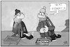 Cartoon: Nachteile für Ungeimpfte (small) by Kostas Koufogiorgos tagged karikatur,koufogiorgos,illustration,cartoon,ungeimpft,pandemie,geld,bettler,nachteil