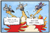 Cartoon: Nato-Einsatz Ägäis (small) by Kostas Koufogiorgos tagged karikatur,koufogiorgos,illustration,cartoon,nato,einsatz,flugzeug,aegaeis,bombardierung,eu,europa,hilfe,unterstützung,arbeit,syrien,flüchtlingskrise