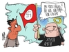 Cartoon: Neonazis in Greece (small) by Kostas Koufogiorgos tagged neonazis,greece,crime,rate,xrisi,avgi,kostas,koufogiorgos,demonstrations