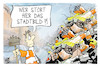 Cartoon: Neujahrs-Stadtbild (small) by Kostas Koufogiorgos tagged karikatur,koufogiorgos,neujahr,stadtbild,müllwerker,müll,böller,feuerwerk