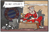 Cartoon: Niederlage FC Bayern (small) by Kostas Koufogiorgos tagged karikatur,koufogiorgos,illustration,cartoon,schuhe,zeugwart,fussball,bayern,münchen,entlassung,sündenbock,niederlage,dfb,pokal,schuld
