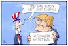 Cartoon: Notstand USA (small) by Kostas Koufogiorgos tagged karikatur,koufogiorgos,illustration,cartoon,nationaler,notstand,trump,usa,uncle,sam