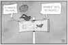 Cartoon: NRW im Pech (small) by Kostas Koufogiorgos tagged karikatur,koufogiorgos,illustration,cartoon,nrw,pechvogel,unglück,unglücksrabe,hochwasser,explosion