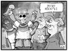 Cartoon: NSA-Affäre (small) by Kostas Koufogiorgos tagged karikatur,koufogiorgos,illustration,cartoon,nsa,affäre,geheimdienst,agent,spionage,fußball,sport,weltmeisterschaft,pokal,wm,spieler,merkel,mannschaft