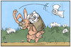 Cartoon: Ostereier 2020 (small) by Kostas Koufogiorgos tagged karikatur,koufogiorgos,illustration,cartoon,ostern,osterhase,toilettenpapier,klopapier,pandemie,corona,virus,fest
