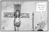 Cartoon: Osterruhetage (small) by Kostas Koufogiorgos tagged karikatur,koufogiorgos,illustration,cartoon,karfreitag,ruhetag,kreuzigung,römer,fehler,entschuldigung,verzeihung,pandemie,corona