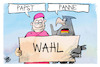 Cartoon: Pannenwahl (small) by Kostas Koufogiorgos tagged karikatur,koufogiorgos,wahl,kanzler,papst,panne,kardinal,vatikan,bundesadler