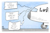 Cartoon: Pilotenstreik (small) by Kostas Koufogiorgos tagged karikatur,koufogiorgos,lufthansa,streik,piloten,autopilot,flugzeug,cockpit