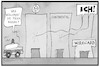 Cartoon: Pizza Razzia (small) by Kostas Koufogiorgos tagged karikatur,koufogiorgos,illustration,cartoon,pizza,razzia,wirecard,vw,deutsche,bank,wirtschaft,korruption,betrug,boerse,polizei