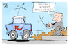 Cartoon: Putins Helfer (small) by Kostas Koufogiorgos tagged karikatur,koufogiorgos,putin,russland,helfer,steuerung,afd,drohnen,sabotage,auto