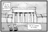 Cartoon: Quadriga in Athen (small) by Kostas Koufogiorgos tagged karikatur,koufogiorgos,illustration,cartoon,quadriga,athen,berlin,griechenland,institutionen,ezb,esm,eu,iwf,schuldenkrise,europa,gläubiger,brandenburger,tor,wahrzeichen,denkmal,politik