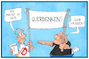 Cartoon: Querdenker (small) by Kostas Koufogiorgos tagged karikatur,koufogiorgos,illustration,cartoon,corona,leugner,demonstration,extremismus,aluhut,rechtsextremismus,pandemie,querdenken