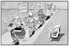Cartoon: Radikalisierung (small) by Kostas Koufogiorgos tagged karikatur,koufogiorgos,illustration,cartoon,radikalisierung,pandemie,reichsbürger,esoteriker,aluhut,verschwörungsideologe,diktatur,impfzwang