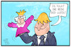 Cartoon: Rede der Queen (small) by Kostas Koufogiorgos tagged karikatur,koufogiorgos,illustration,cartoon,rede,queen,johnson,uk,parlamentseröffnung,königin,brexit,handpuppe,premier