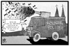 Cartoon: Rosenmontag in Köln (small) by Kostas Koufogiorgos tagged karikatur,koufogiorgos,illustration,cartoon,rosenmontag,sturm,wind,karneval,fastnacht,wasserwerfer,polizei,kamellen,sicherheit,terrorismus,gefahr