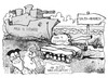 Cartoon: Rüstungsexporte (small) by Kostas Koufogiorgos tagged rüstung,lieferung,saudi,arabien,merkel,rösler,regierung,export,wirtschaft,waffen,lobby,krise,region,krieg,karikatur,kostas,koufogiorgos