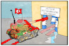 Cartoon: Rüstungsindustrie (small) by Kostas Koufogiorgos tagged karikatur,koufogiorgos,illustration,cartoon,panzer,leopard,rheinmetall,rüstung,industrie,wirtschaft,waschanlage,blut,krieg,konflikt,nachrüstung,tuerkei,update,panzerdeal