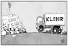 Cartoon: Scherbenhaufen Union (small) by Kostas Koufogiorgos tagged karikatur,koufogiorgos,illustration,cartoon,soeder,laschet,scherbenhaufen,kleber,truemmer,kfrage,partei,union,cdu,csu