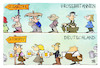 Cartoon: Schlange stehen (small) by Kostas Koufogiorgos tagged karikatur,koufogiorgos,london,münchen,uk,oktoberfest,queen,schlange,bier