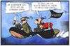 Cartoon: Schlepper (small) by Kostas Koufogiorgos tagged karikatur,koufogiorgos,illustration,cartoon,schlepper,meer,boot,g36,schießen,treffen,militär,angriff,bundeswehr,gewehr,flüchtlingskrise,mafia,menschenhandel