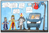 Cartoon: Schöne neue Mobilität (small) by Kostas Koufogiorgos tagged karikatur,koufogiorgos,illustration,cartoon,elektro,scooter,roller,fahrrad,motorrad,autofahrer,fußgänger,mobilität