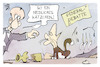 Cartoon: Scholz vs. Merz (small) by Kostas Koufogiorgos tagged karikatur,koufogiorgos,scholz,merz,generaldebatte,katze,krallen,niedlich
