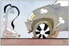 Cartoon: Sechs-Punkte-Plan (small) by Kostas Koufogiorgos tagged karikatur,koufogiorgos,illustration,cartoon,punkte,plan,luftpumpe,reifen,panne,cdu,laschet
