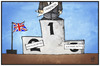 Cartoon: Sieger Cameron (small) by Kostas Koufogiorgos tagged karikatur,koufogiorgos,illustration,cartoon,großbritannien,wahl,ergebnis,konservativ,tories,sieger,podest,cameron,rücktritt,siegerehrung,politik