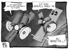 Cartoon: Spionage (small) by Kostas Koufogiorgos tagged usa,spionage,wirtschaft,italien,merkel,nsa,merkelphone,prism,snowden,karikatur,koufogiorgos