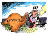 Cartoon: Steueraffäre (small) by Kostas Koufogiorgos tagged steueraffäre,zumwinkel,vw,liechtenstein,skandal,kostas,koufogiorgos,