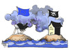 Cartoon: Steuerhinterziehung (small) by Kostas Koufogiorgos tagged steuerhinterziehung,eu,gipfel,europa,piraten,offshore,steuern,geld,karikatur,koufogiorgos