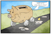 Cartoon: Steuerlöcher (small) by Kostas Koufogiorgos tagged karikatur,koufogiorgos,illustration,cartoon,steuern,corona,steuerloch,sparschwein,haushalt,geld,coronakrise