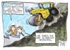 Cartoon: Straßenverkehrsordnung (small) by Kostas Koufogiorgos tagged bußgeld,fahrrad,kampfradler,michel,ramsauer,ber,stuttgart,21,grossprojekte,verkehr,karikatur,kostas,koufogiorgos
