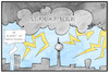 Cartoon: Sturm auf Berlin (small) by Kostas Koufogiorgos tagged karikatur,koufogiorgos,illustration,cartoon,sturm,berlin,demo,covidiot,corona,gewitter,querdenken
