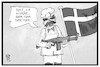 Cartoon: Sylt-Besetzung (small) by Kostas Koufogiorgos tagged karikatur,koufogiorgos,illustration,cartoon,dänemark,muppets,koch,sylt,insel,besatzung,eroberung,waffe,armee,deutschland