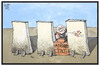 Cartoon: Tag der Deutschen Einheit (small) by Kostas Koufogiorgos tagged karikatur,koufogiorgos,illustration,cartoon,feiertag,deutsche,einheit,sachsen,dresden,auslaenderfeindlichkeit,mauer,mauerbau